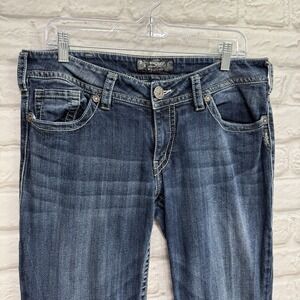 Silver Jeans Womens 33x32 Suki Bootcut  Mid Rise Denim Pants Medium Wash